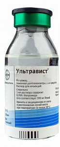 Ультравист раствор для инъекций 300 мг йода/мл флакон 20 мл 1 шт.