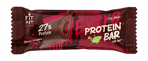Батончик протеиновый 55г Вишневый брауни Fit Kit Protein bar EXTRA