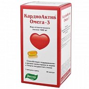 Кардиоактив Омега-3 капсулы 1 г 30 шт. Эвалар (БАД) Кардиоактив Омега-3 капсулы 1 г 30 шт. Эвалар (БАД)