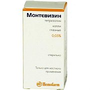 Монтевизин капли глазные 0,05% флакон-капельница 5 мл Монтевизин капли глазные 0,05% флакон-капельница 5 мл