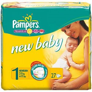 Pampers Подгузники NewBaby NewBorn 2-5 кг 27 шт.