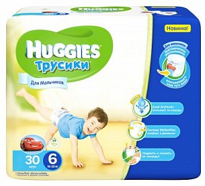 Huggies Подгузники-трусики для мальчиков 16-22 кг 30 шт.