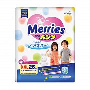 Merries Подгузники-трусики р.XXL 15-28 кг 26 шт.