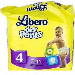 Libero Подгузники-трусики dry pants Maxi 7-11 кг 20 шт.