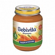 Bebivita Пюре Морковь 100 г с 4 мес.