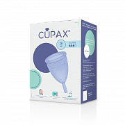 Менструальная чаша Super 28мл голубая Капакс CUPAX Менструальная чаша Super 28мл голубая Капакс CUPAX