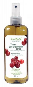 Green Mama Формула Тайги Тоник для волос Клюква и Береза 250 мл для укрепления