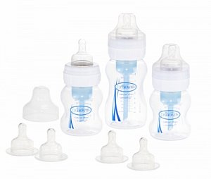 Dr Brown`s Набор бутылочек с широким горлом 2x120 мл, 1x240 мл + 4 соски