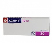 Эднит таблетки 10 мг 20 шт. Эднит таблетки 10 мг 20 шт.