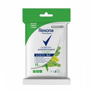 Рексона салфетки-антиперспирант 15 шт. Алоэ вера и бамбук