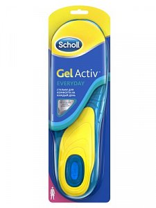 Scholl Стельки гелевые для комфорта каждый день для женщин