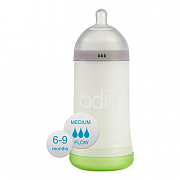 Adiri Бутылочка NxGen Medium Flow White 6-9 мес. 281 мл