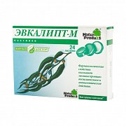 Эвкалипт-М пастилки 24 шт. Натурпродукт Эвкалипт-М пастилки 24 шт. Натурпродукт