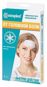 Extraplast Пластырь от головной боли 5х12 см 2 шт.