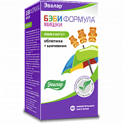 Бэби Формула Мишки Иммунитет жевательные пастилки 30 шт. Эвалар (БАД)