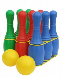 Полесье Игровой набор Кегли 9 штук 6447