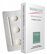 Мифегин таблетки 200 мг 3шт