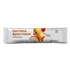 Пастила фруктовая 27г яблоко с грушей Витатека