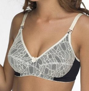 Фэст Бюстгальтер послеродовый 0233 р.75C, темно-синий/кремовый