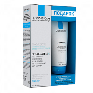 La Roche-Posay Effaclar K+ Набор Эмульсия для жирной кожи 30 мл + Гель пенящийся очищающий 50 мл