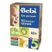 Bebi Сок яблочно-грушевый 200 мл