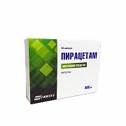 Пирацетам капсулы 400 мг 20 шт. Пирацетам