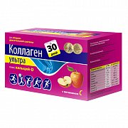 Коллаген Ультра плюс кальций Д порошок пакетики 8 г 30 шт. Яблоко (БАД) Коллаген Ультра плюс