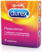 Durex Презервативы Pleasuremax с ребрами и пупырышками 3 шт. Durex Презервативы Pleasuremax с ребрами и пупырышками 3 шт.