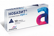 Нобазит таблетки покрытые пленочной оболочкой 250 мг 10 шт. Нобазит таблетки покрытые пленочной оболочкой 250 мг 10 шт.