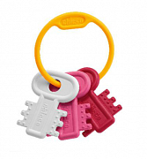 Chicco Игрушка-прорезыватель Ключи розовые 3м+