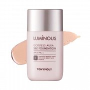 Tony Moly Тональная основа №1 skin beige Luminous Goddess Aura Silk Foundation 45 мл