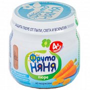 ФрутоНяня Пюре Морковь с 5 мес. 80 г