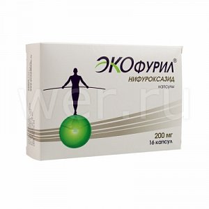 Экофурил капсулы 200 мг 16 шт.