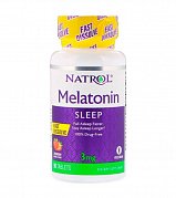 Natrol Мелатонин таблетки быстрорастворимые 3 мг 90 шт. (БАД) Natrol Мелатонин таблетки быстрорастворимые 3 мг 90 шт. (БАД)