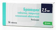 Бравадин таблетки покрытые пленочной оболочкой 7,5 мг 56 шт. Бравадин