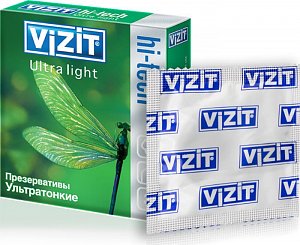 Vizit Презервативы Hi-tech Ультратонкие 3 шт.