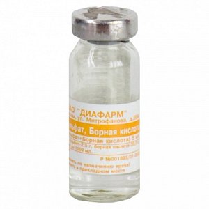 Цинка сульфат+борная кислота капли глазные 10 мл