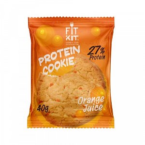 Протеиновое печенье 40 г апельсиновый сок Orange Juice FIT KIT