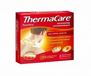 ThermaCare Аппликатор для шеи/плеча/запястья 2 шт. пластырь разогревающий одноразовый