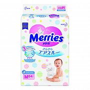 Merries Подгузники р.M 6-11 кг 64 шт.
