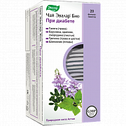 Чай Эвалар Био при диабете фильтр-пакетики 20 шт. Чай Эвалар Био при диабете фильтр-пакетики 20 шт.