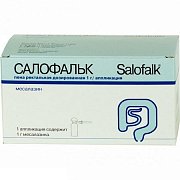 Салофальк пена ректальная 1 г аппликация 7 доз 14 аппликаций баллон с аппликаторами Салофальк