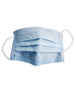 Маска медицинская нестерильная трехслойная на резинке Маска медицинская нестерильная трехслойная на резинке