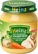 Heinz Пюре Рагу из овощей с индеечкой с 6 мес. 120 г