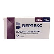 Лозартан таблетки покрытые пленочной оболочкой 100 мг 30 шт. Лозартан