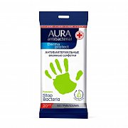 Aura Салфетки влажные антибактериальные 20 шт.