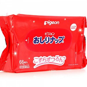 Pigeon Влажные салфетки с молочком запасной блок 66 шт.
