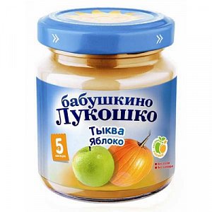 Бабушкино лукошко Пюре тыква, яблоко с 5 мес. 100 г