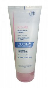 Ducray Ictyane Гель очищающий для лица и тела 200 мл