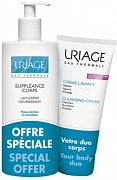 Uriage Suppleance Набор Крем-молочко для тела 500 мл + Крем очищающий 200 мл